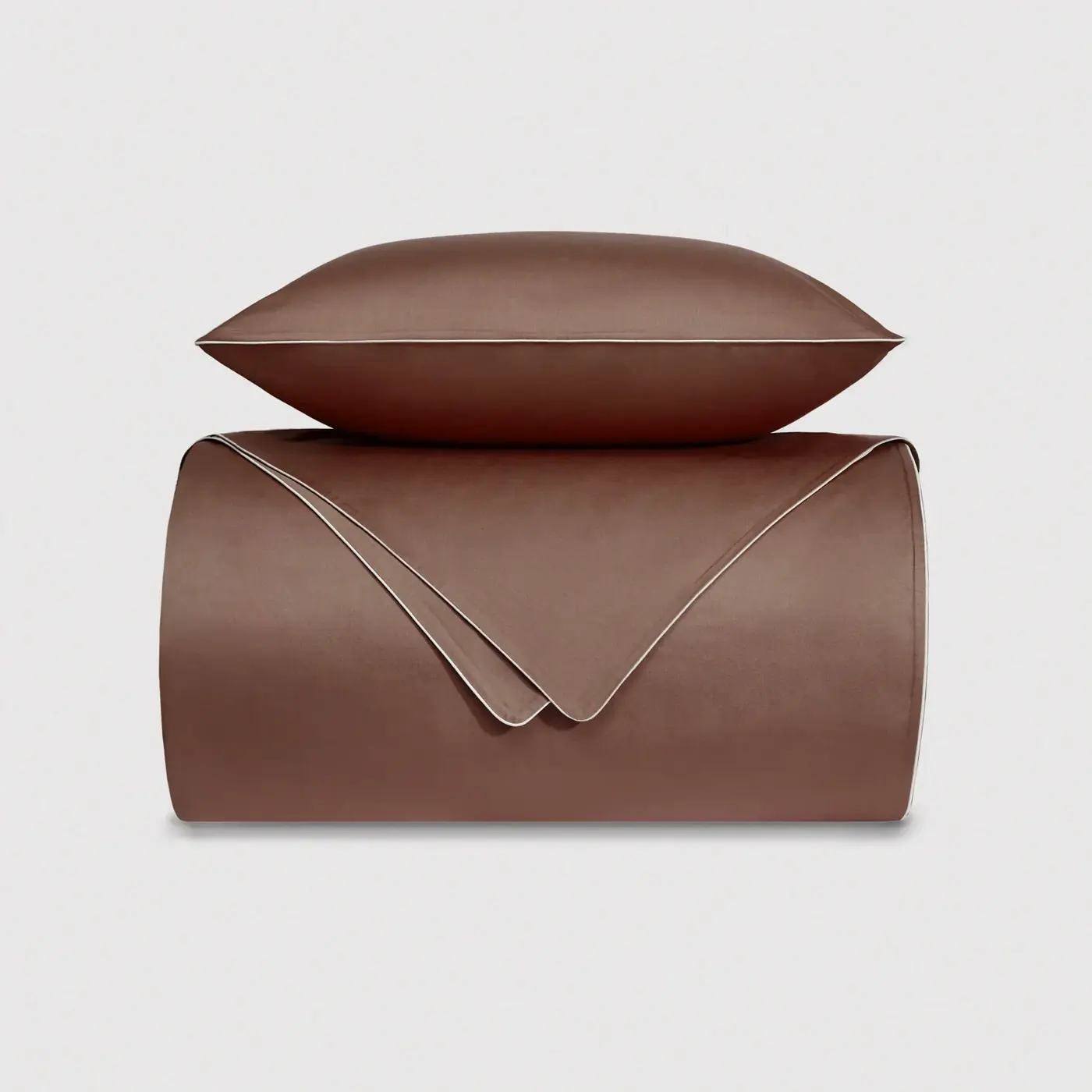 Постельное бельё с кантом BROWN